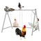 Chicken Perches with Swing, Chicken Roosting Bars for Coop Accessories, Activity Play Toys for Pet's Health & Happy